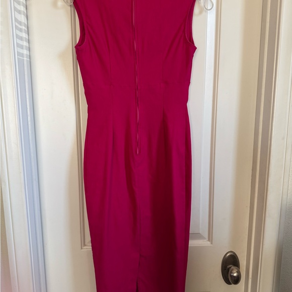 Pinup Couture “Erin” 1950s style Hot Pink Wiggle Dress Size M - Picture 4 of 8